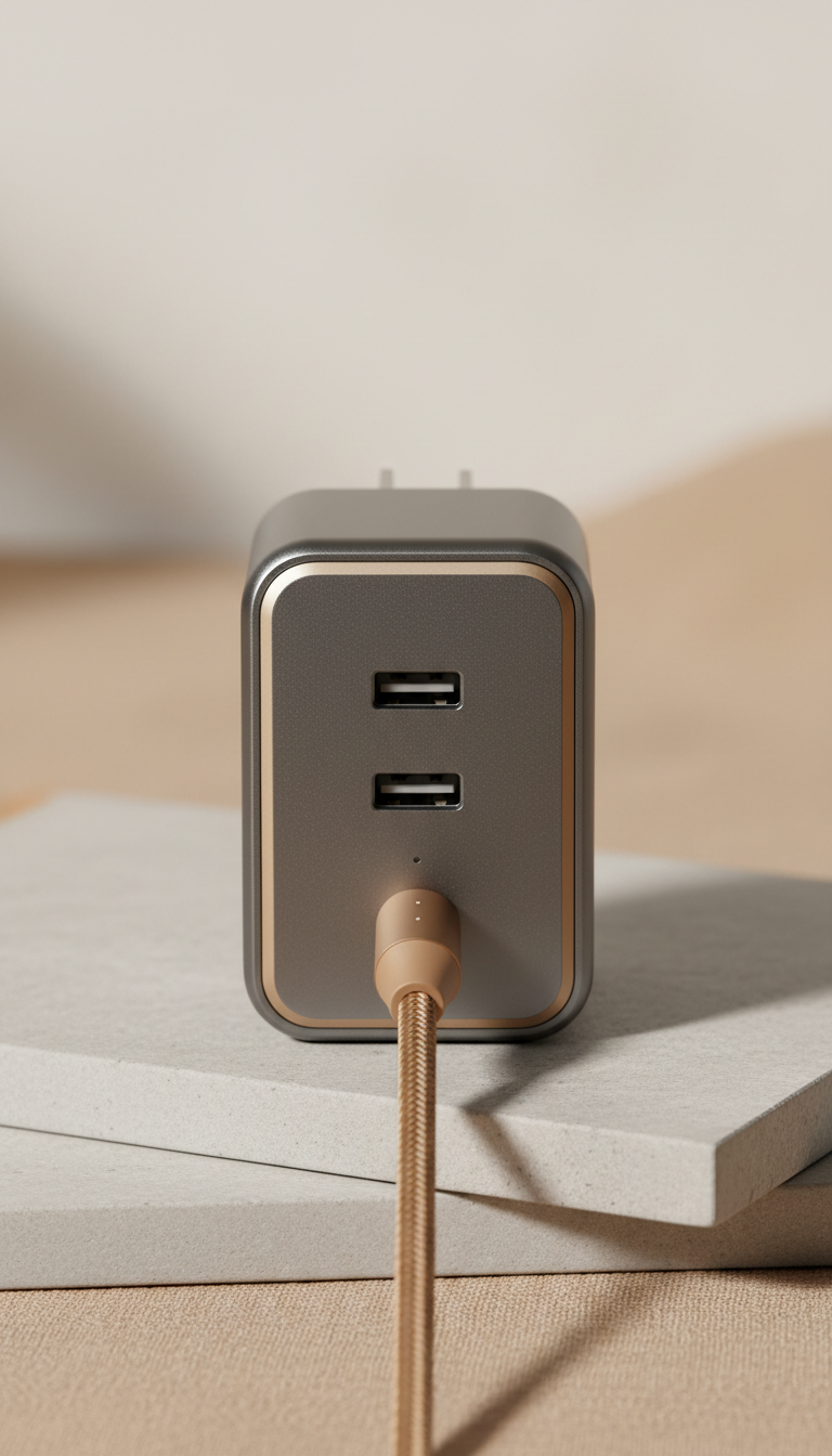Anodized Aluminum Wall Charger