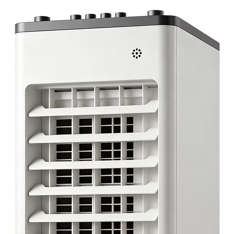 HALEY Evaporative Air Cooler Mobile Air Conditioner Fan New Water-Cool Household Cooling for Car Garage Hotel Plastic Material
