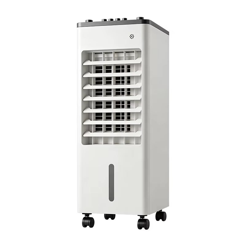 HALEY Evaporative Air Cooler Mobile Air Conditioner Fan New Water-Cool Household Cooling for Car Garage Hotel Plastic Material